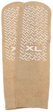 PrimeMed SPECIAL Slipper Socks; XL 3 pack in Beige...