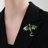 3Pcs Enamel Fly Dragon Brooch Party Sky Blue Green Violet Gifts For Women...