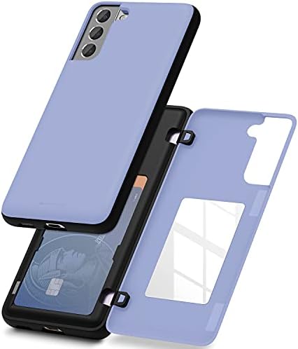 GOOSPERY Magnetic Door Bumper Case Compatible with Galaxy S21, Card Holder Wallet Case, Easy Magnet Auto Closing Protective Dual Layer Sturdy Phon...