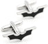 Bat Cuff Links Black Color Movie Superheroes Design Cufflinks with Gift Box...