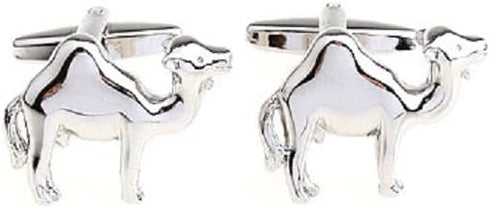 Camel One 1 Hump Pair Cufflinks in a Presentation Gift Box & Polishing Cloth...