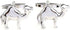 Camel One 1 Hump Pair Cufflinks in a Presentation Gift Box & Polishing Cloth...