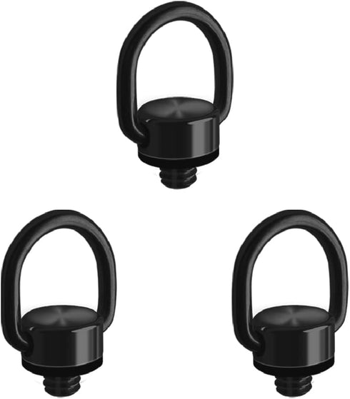 3Pack Camera D Ring Screw Hinged Holder Fixing Screw Camera Carabiner Clip 1/4"-20 for Tripod DSLR Camera Quick Release Wrist Strap Mounting and A...