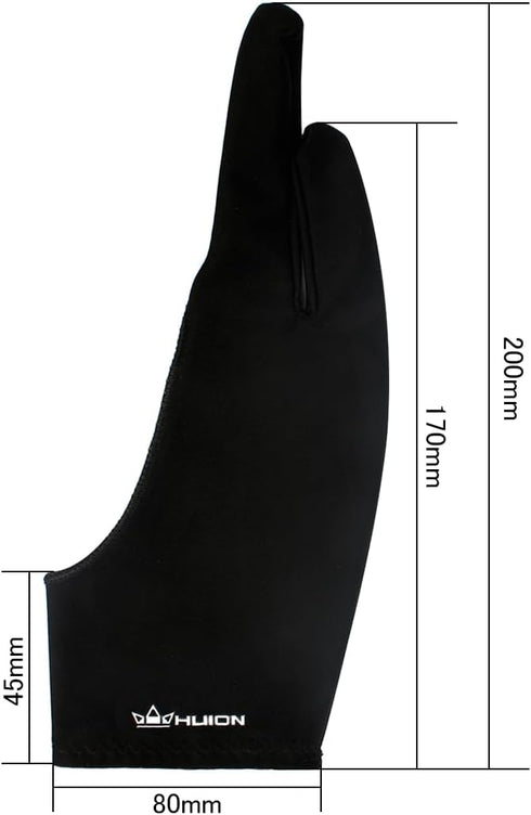 Huion Artist Glove for Drawing Tablet (1 Unit of Free Size, Good for Right Hand or Left Hand) - Cura CR-01...