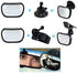 Baby Rear View Car Mirror - Wide View for Better Viability - Shatter-Resistant Seat Safety for Infants, Children, or Toddlers - Suction or Clip-On...