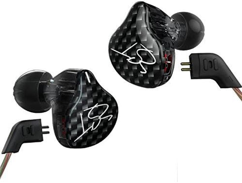Dilvpoetry KZ ZST Dynamic Hybrid Dual Driver in Ear Earphones (Black Without Mic)...