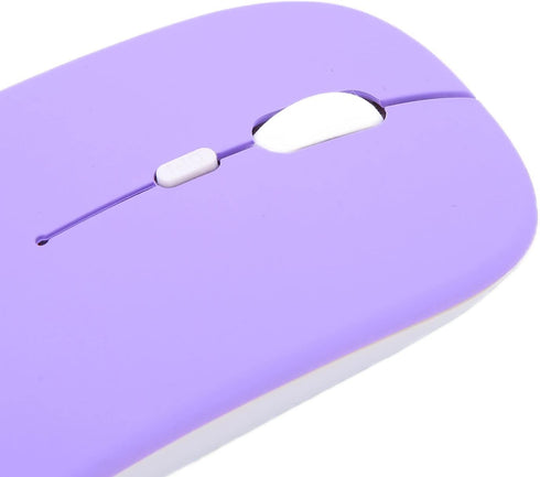 ASHATA Mouse Rechargeable, Ultra Slim1600 DPI (3 Speed Adjustable) Bluetooth Mini Silent Optical Cordless Mice for Laptop,PC,Computer, Tablet (Fro...