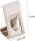 TBWHL 3D Prtiner Glass Bed Clips Swiss Metal Small Picture Photo Frame Spring Turn Clip Hanger Silver Tone Size 1 inch x 0.55 Inch / 26 mm x 14 mm...