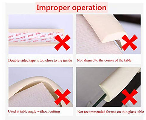 M2cbridge L Shape Extra Thick Furniture Table Edge Protectors Foam Baby Safety Bumper Guard 6.5 Ft (Brown)...