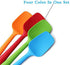 Food Grade Silicone Spatula Set Heat Resistant Small Rubber Spatulas,4 piece Silicone Spoonula Spatula Non-stick Baking Curved Spatulas Multicolor...