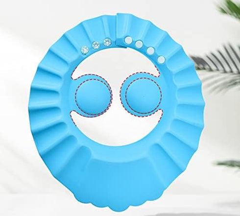 Shower Cap Bathing Cap | with Earshield Soft Adjustable Visor Hat Safe Shampoo Shower Bathing Protection Bath Cap for Elderly, Pregnant and the Di...