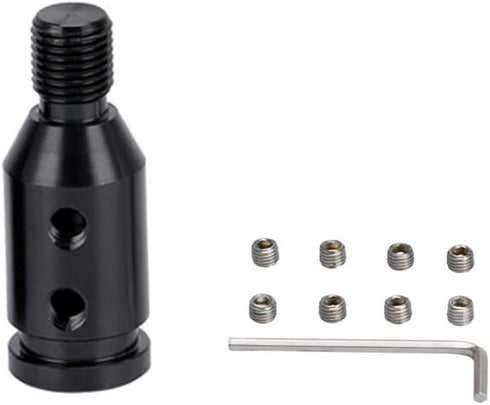 (Black) Shift knob Shifters Adapter Manual Transmission Non Threaded M12x1.25mm...