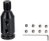(Black) Shift knob Shifters Adapter Manual Transmission Non Threaded M12x1.25mm...