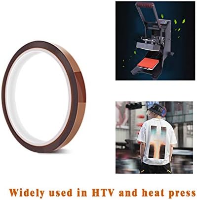 3 Pack PTFE Teflon Sheet 16 x 20" and 3 Rolls 10mm X 33m Heat Resistant Sublimation Tape for Heat Press Transfer Non Stick Paper Reusable Heat Res...
