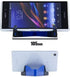 Smart Phone and Tablet Stand - Foldable Vertical and Horizontal Mount for iPhone / iPad / Samsung Galaxy / HTC One and all Mobile Phones Blue...
