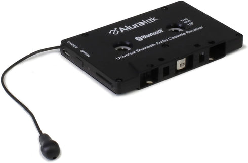 Aluratek Universal Bluetooth Audio Cassette Receiver, Rechargeable Battery, Premium Car Audio, Up to 8 Hours Playtime, Audio Receiving up to 33 Fe...