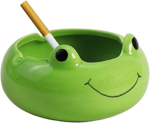 123Arts Ceramic Frog Ashtray Animal Ashtray Flowerpot Home Decor...