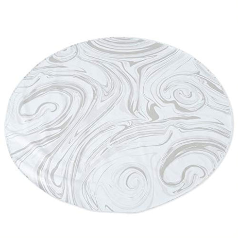 BooginHead SplatMat 52" Extra Large Waterproof Floor Mat for Under High Chair, Marble Swirl...