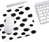 EKOBLA Mousepad Polka Dots Mouse Pad Brush Strokes Dalmatian Spots Cheetah Print Animal Cool Design Gaming Mouse Pad Non-Slip Rubber Base Thick Mo...