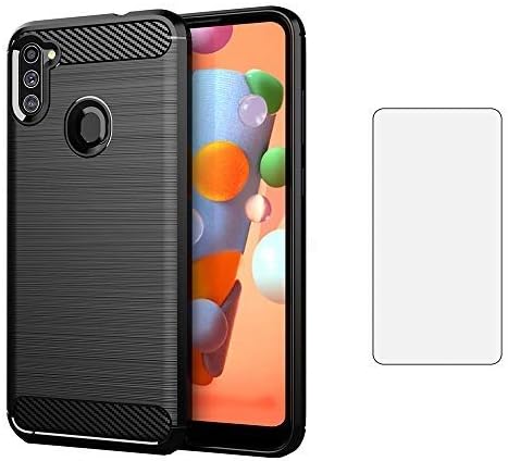 Asuwish Compatible with Samsung Galaxy A11 Case Tempered Glass Screen Protector Cover and Cell Accessories Slim Silicone Protective Phone Cases fo...