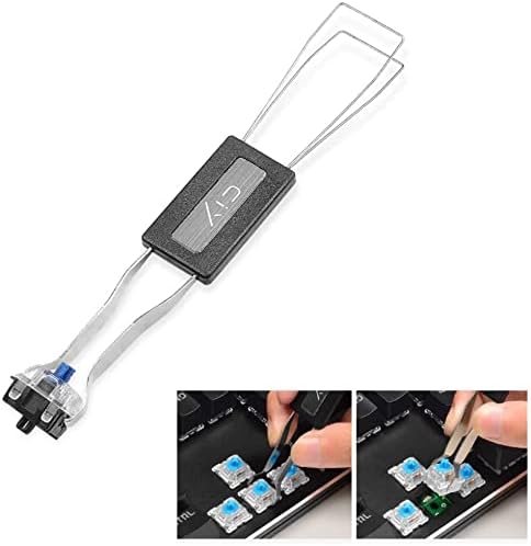 Granvela Switch Puller and Keycap Puller with 2 Brushes,Stainless Steel Keycap Removal Tool DIY Tool for Mechanical Keyboard...