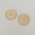 Chenkou Craft 20pcs 50mm 2" Round Natural Wood Buttons 4 Holes Craft Sewing Button (50mm)...