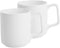Fine Bone Ceramic Coffee Mugs Set of 2 with Handles for Hot Beverages Coffee Cappuccino Latte Cocoa Tea Perfect for Home (15oz)...