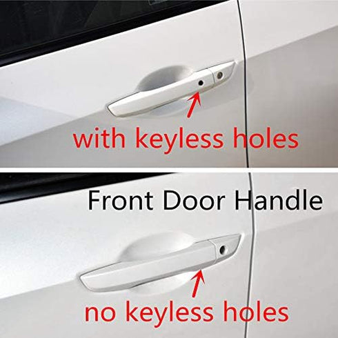 Door Handle Cover Trim for Honda Civic 2016 2017 2018 2019 2020(Carbon Fiber No Keyless Holes)...