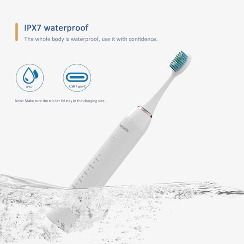 Electric Toothbrush .This rechargeable electric power toothbrush, available in a sleek white color, offers 5 modes for personalized cleaning. with...