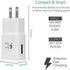 Adaptive Fast Charging USB Wall Charger Adapter for Samsung Galaxy s24 s23 s22 S21S10 S6 S7 S8 S9 / Edge/Plus/Active, Note 5 8, 9, Note 10, LG Qui...