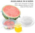 12pcs Reusable Silicone Stretch Lids - Eco-Friendly, Durable Food Storage Silicone Covers for Bowl - 6 Different Sizes to Meet Most Containers, Di...