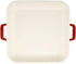 Heiss® Energy-Efficient Cast Aluminum Mini Square Grill Pan for Serving, 10 Ounce, 6" x 6", Red/White...