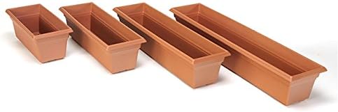 Novelty 16195, Terracotta, Countryside Flower Box Planter, 18-Inch...