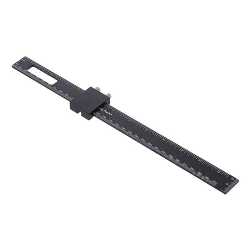 Precision Pocket Ruler 8 Inches Woodworking Scribing Ruler T Track Tool Layout Marking Measuring Ruler with Slide Stops Folding Metal Kit...