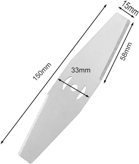 1Pc Silver Metal Lawn Mower Saw Blade Head Replacement Parts Saw Blades Lawn Mower Fittings,Universal Craftsman String Trimmer attachments,Outdoor...