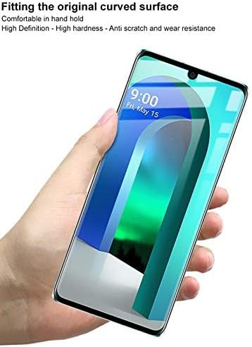 for LG Velvet 3D Curved Screen Tempered Glass - (2PACK) High Clear Full Coverage Screen Protector for LG Velvet...