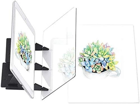 DIY Drawing Tracing Pad Optical Projector Painting Copy Board Mirror Reflection Projection Tracing Plate Board Comic Tracer Art Stencil Tool with ...