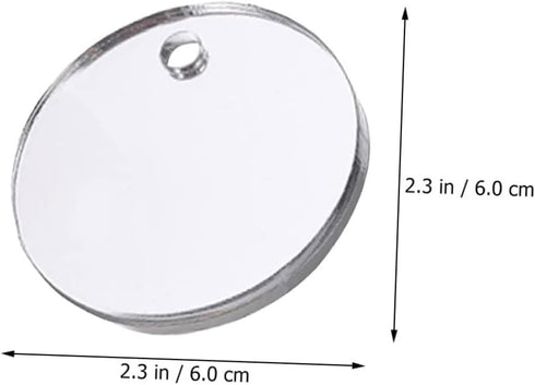 Fish Tank Accessories Beta Fish Tank 1 Set Betta Training Mirror Double Sided Mirror Acrylic Float 6cm Transparent Beta Fish Bowl Fish Tank Decor...