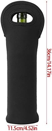 3 Pcs Wine Carrier Tote Bag Neoprene Insulated Travel Sleeves Wine Bottle Carry Tote Bottle Holder for Wine Beer Bottles Beverages Sports Water Bo...