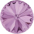 6-pcs 12mm Austria Crystal 1122 Rivoli Button with Shank, SW-1122BT (Light Amethyst)...