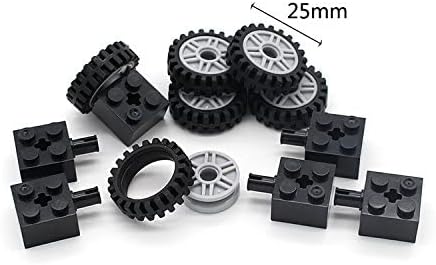 Wheels and Axles,Traffic Light ,Tires Bulk Lot - Building Bricks Block Education Wheels Set Toy Compatile with Major Brands, 52 pcs, over 6 years ...
