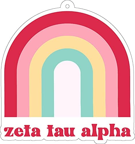 Zeta Tau Alpha - Rainbow Air Freshener - 2/Pack - Flowers & Sunshine Scent...