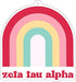Zeta Tau Alpha - Rainbow Air Freshener - 2/Pack - Flowers & Sunshine Scent...