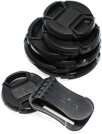 Universal Lens Cap Anti-losing Holder Clip Buckle (Black) + CamDesign Wristband Lens Focus Ring (Aqua)...