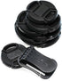 Universal Lens Cap Anti-losing Holder Clip Buckle (Black) + CamDesign Wristband Lens Focus Ring (Aqua)...