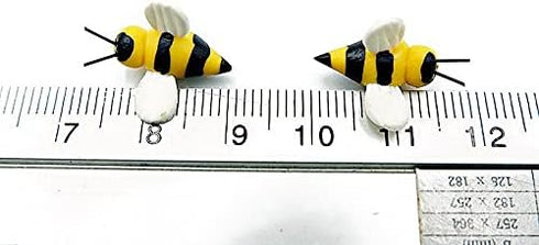 Lot of 12 Miniature Honeybee Craft Cute Bee Outdoor Patio Decor Fairy Garden Supplies Animal Figurine Furniture Dollhouse...