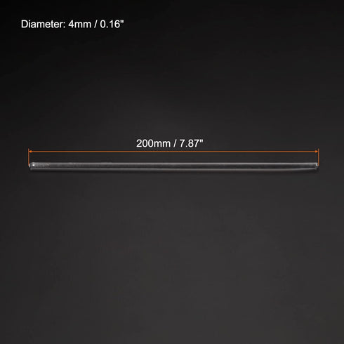 MECCANIXITY 3.3 Borosilicate Glass Stick 7.87" Length 4mm Dia Stir Rod Mixing Tools with Both Ends Round for Lab Kitchen Science 3Pcs...