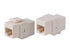 Monoprice Cat6A RJ45 Inline Coupler - Feedthrough Keystone Jack Type, for 22-24AWG Solid Wire, Permanent Link, White...