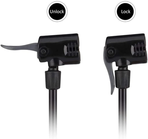 Bike Pump, Mini Bike Floor Pump Compact Mini Portable Bicycle Foot Pump Compatible with Presta and Schrader Valve Portable Bicycle Pump,Aluminum A...