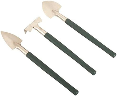 Edward Tools Fairy Garden Tool Set - Stainless Steel rake, Trowel and Transplanter - Bonsai Tools - Perfect Size for manicuring Succulents, Fairy ...